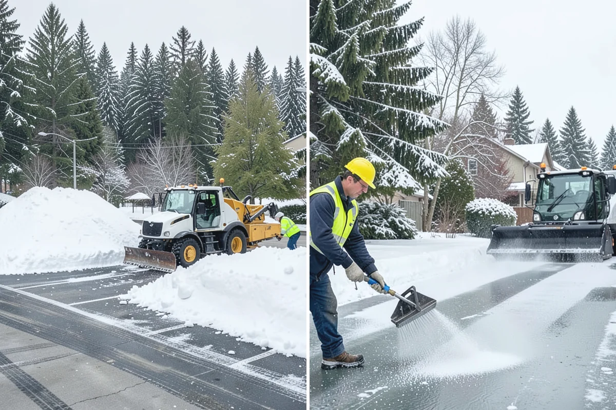 Stairs Deicing in Coupeville, Island County, WA - Inspect each tread and nosing for a refreeze glaze