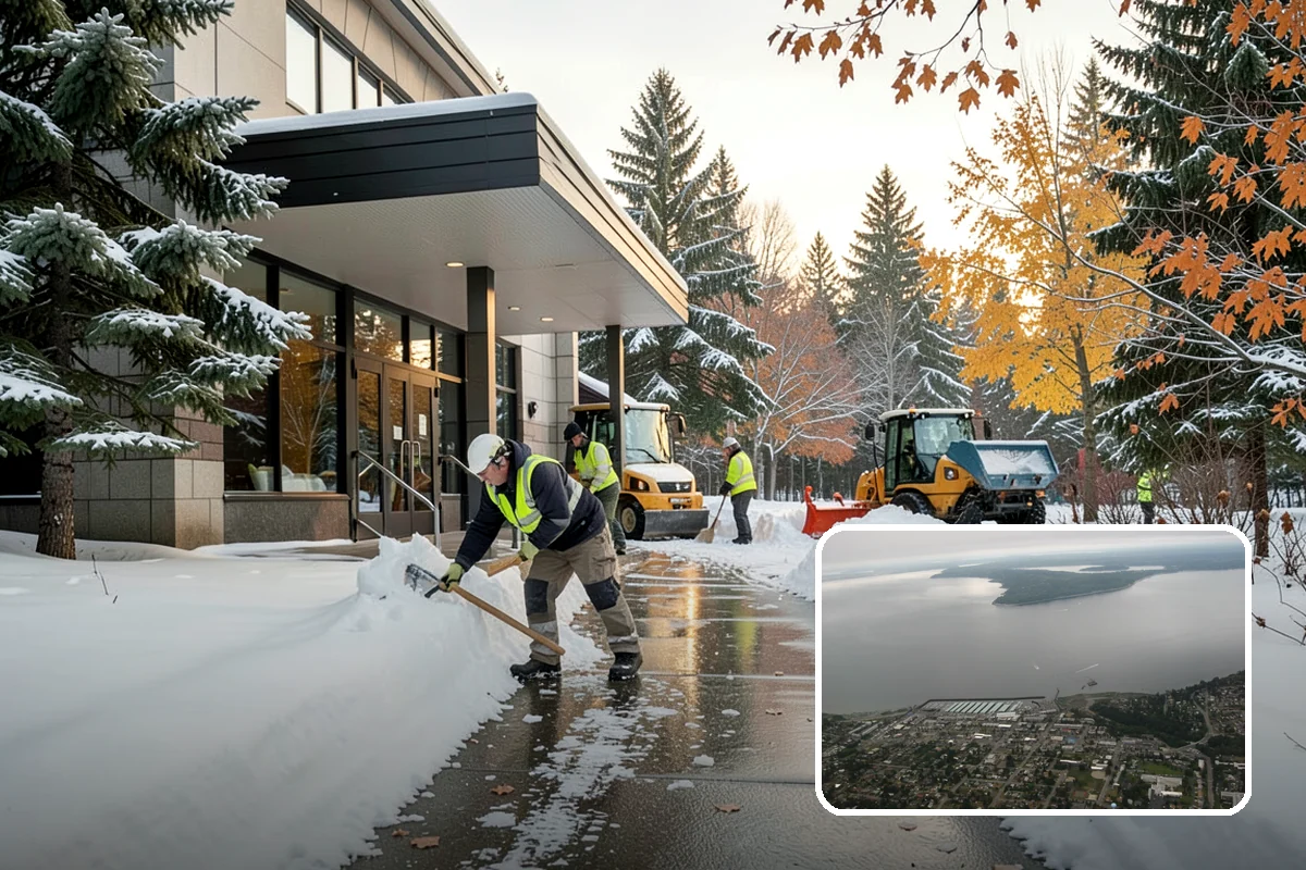Stairs Deicing in Des Moines, King County, WA - Clears the invisible glaze that shoveling leaves behind
