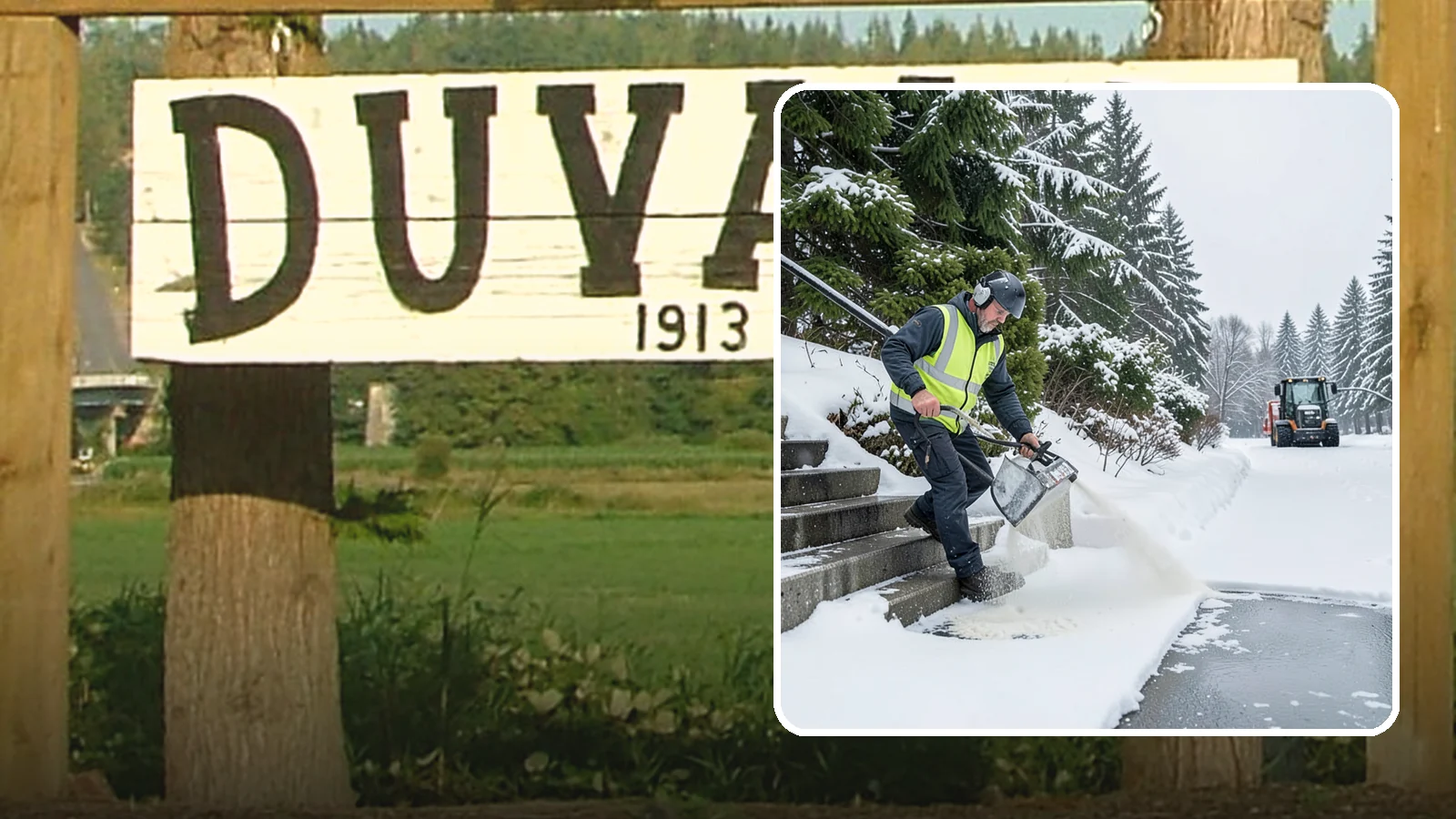 Stairs Deicing in Duvall, King County, WA - Deicing of exterior stairs to clear the invisible glaze that makes steps the most fall-prone surface in a freeze.