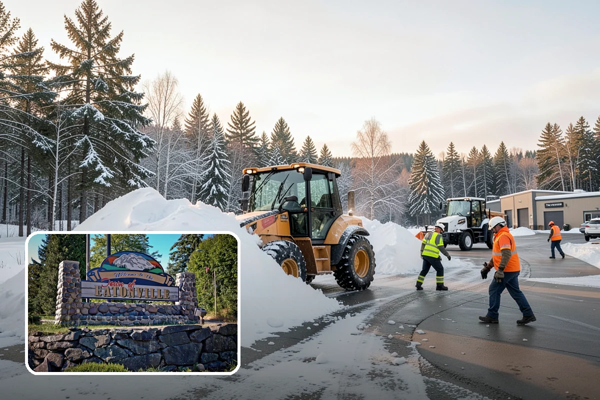 Stairs Deicing in Eatonville, Pierce County, WA - Clears the invisible glaze that shoveling leaves behind