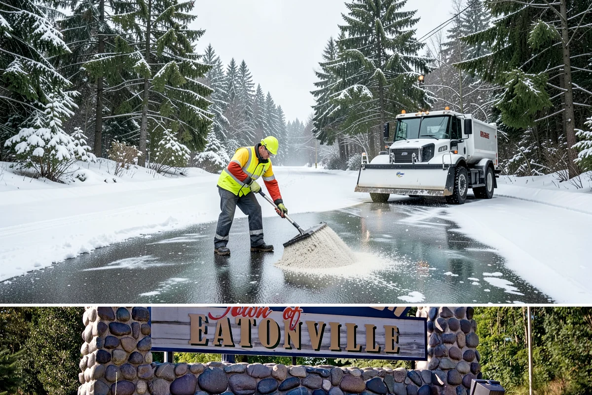 Stairs Deicing in Eatonville, Pierce County, WA - Deice stairs immediately whenever freezing rain or overnight refreeze is expected, most likely December and January in the...