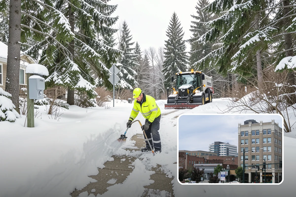 Stairs Deicing in Everett, Snohomish County, WA - Clears the invisible glaze that shoveling leaves behind