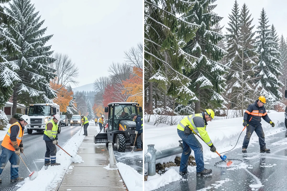 Stairs Deicing in Gold Bar, Snohomish County, WA - Inspect each tread and nosing for a refreeze glaze