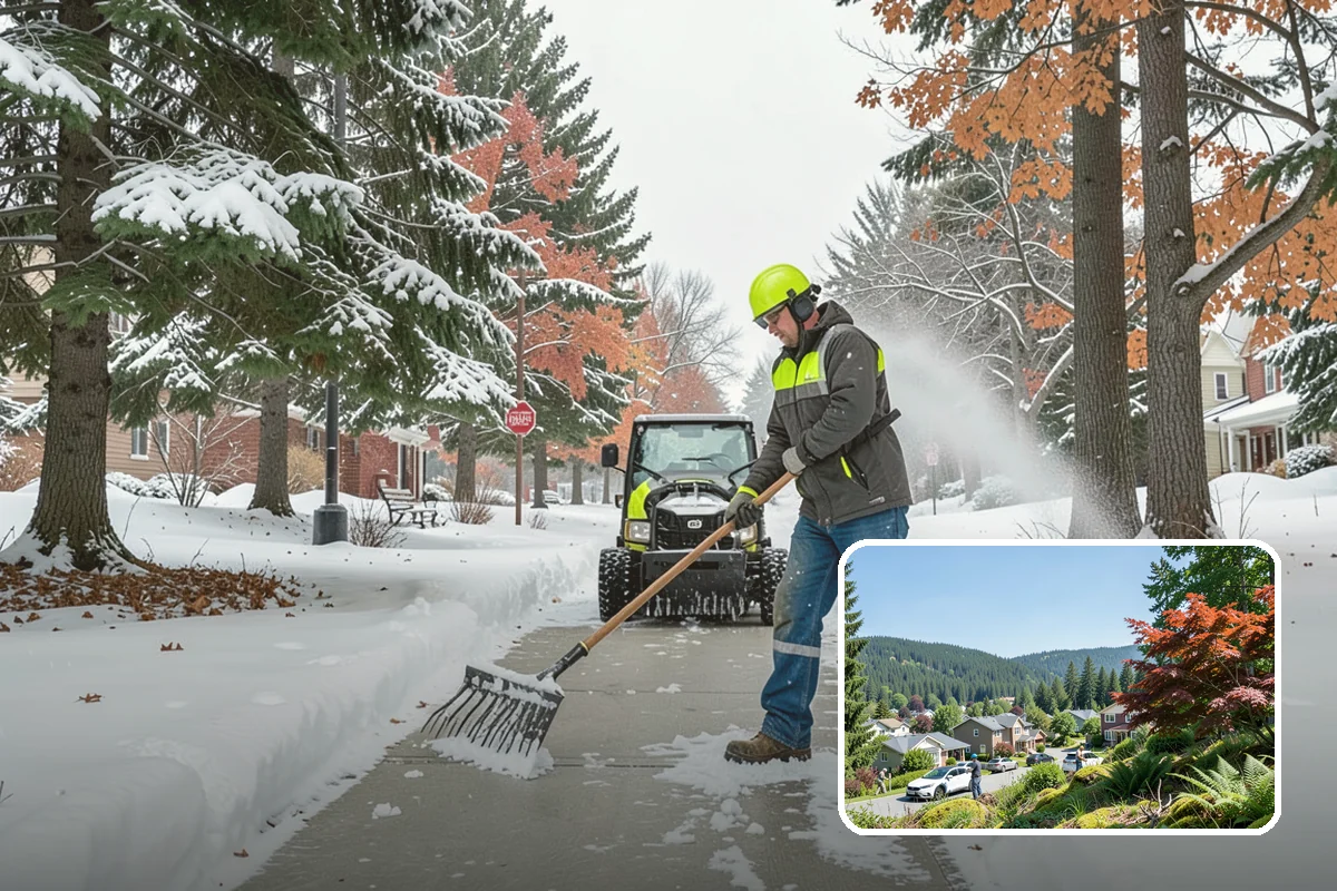 Stairs Deicing in Index, Snohomish County, WA - Clears the invisible glaze that shoveling leaves behind