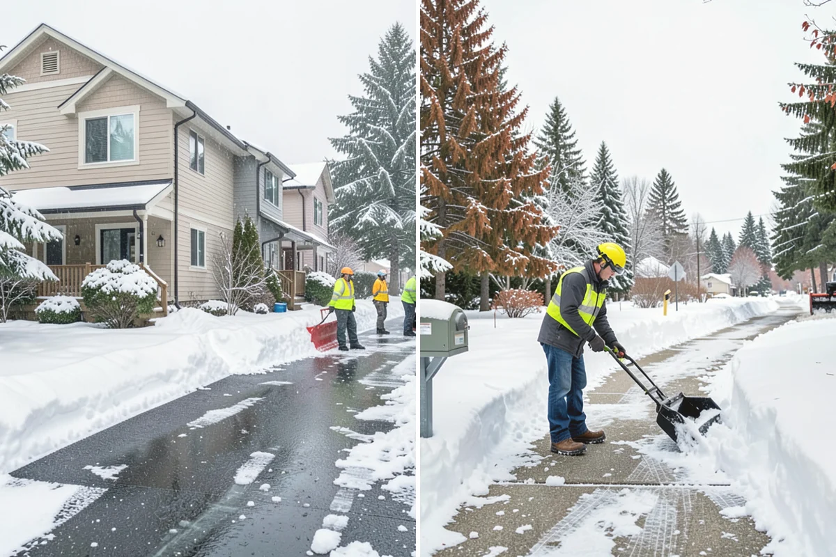 Stairs Deicing in La Conner, Skagit County, WA - Inspect each tread and nosing for a refreeze glaze