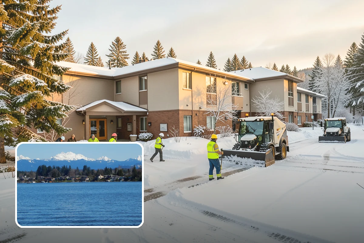 Stairs Deicing in Lake Stevens, Snohomish County, WA - Clears the invisible glaze that shoveling leaves behind