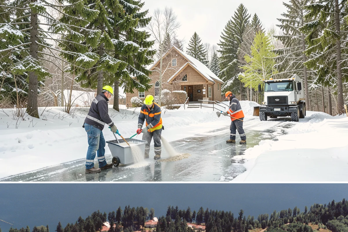 Stairs Deicing in Lakewood, Pierce County, WA - Deice stairs immediately whenever freezing rain or overnight refreeze is expected, most likely December and January in the...