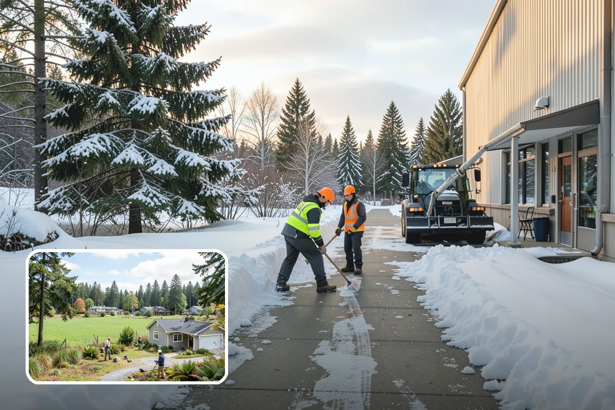 Stairs Deicing in Lyman, Skagit County, WA - Clears the invisible glaze that shoveling leaves behind