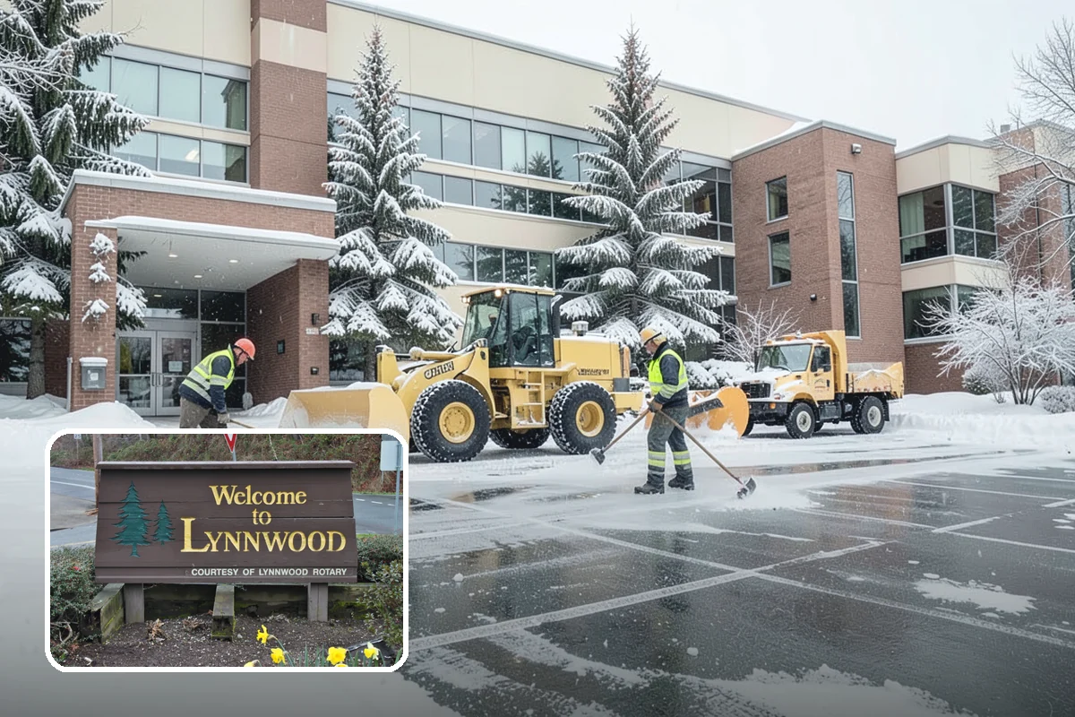 Stairs Deicing in Lynnwood, Snohomish County, WA - Clears the invisible glaze that shoveling leaves behind