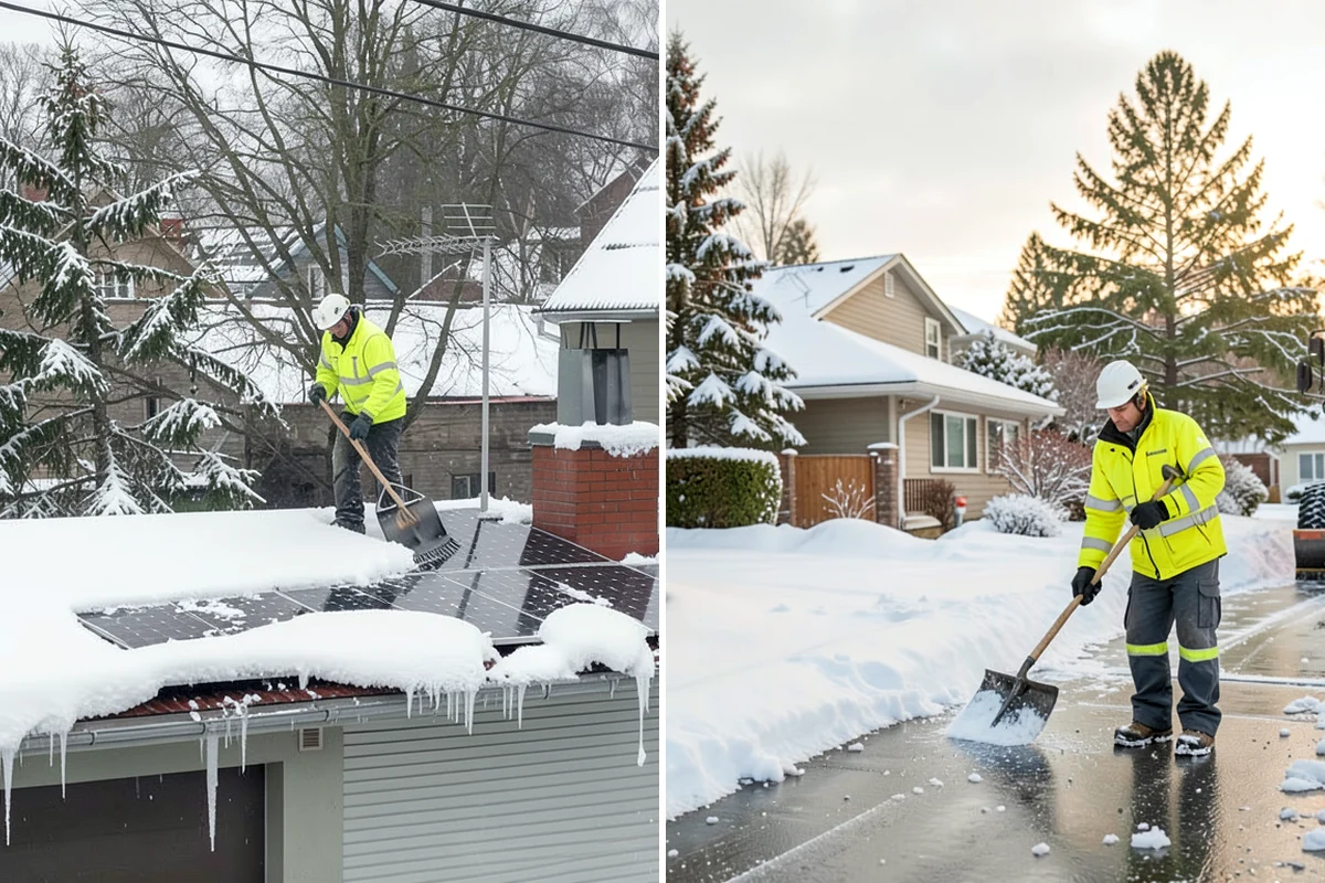 Stairs Deicing in Maple Valley, King County, WA - Inspect each tread and nosing for a refreeze glaze