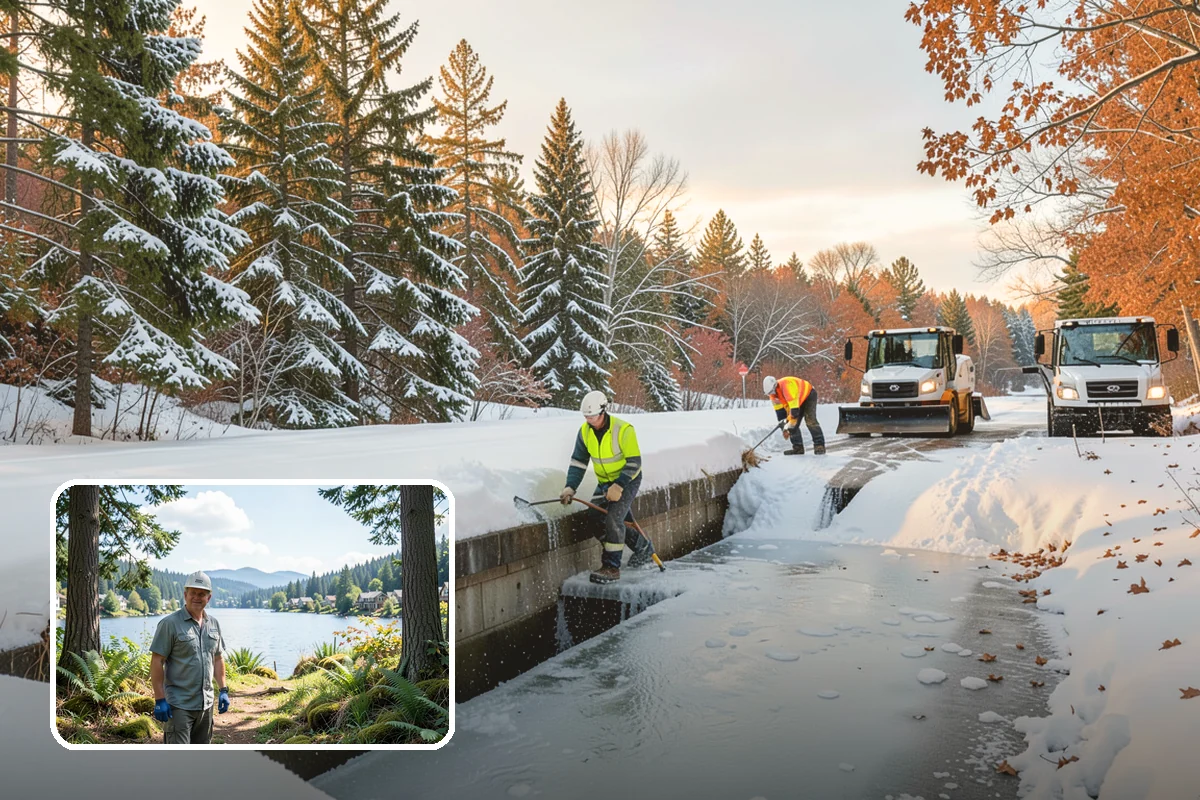 Stairs Deicing in Milton, King County, WA - Clears the invisible glaze that shoveling leaves behind