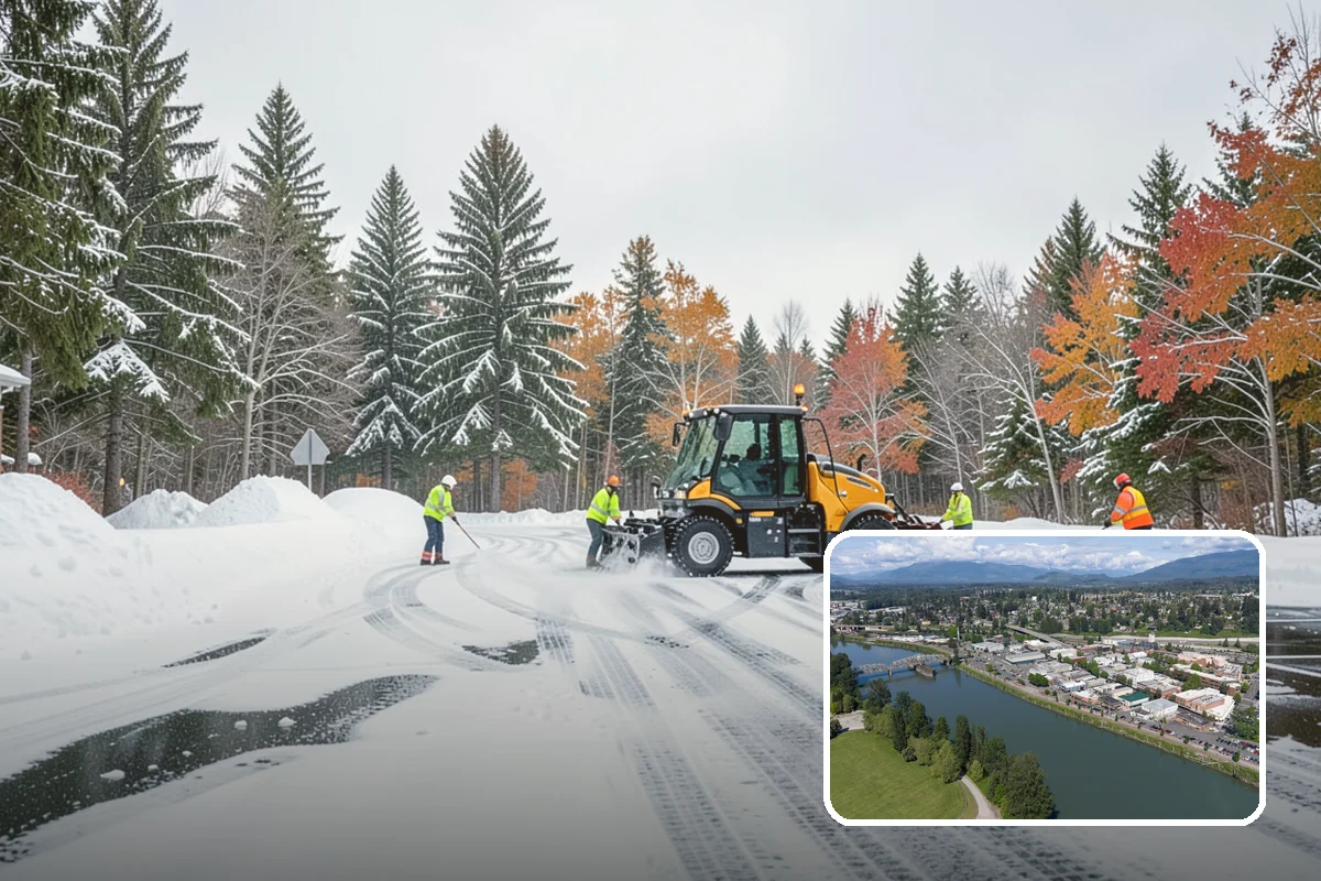 Stairs Deicing in Mount Vernon, Skagit County, WA - Clears the invisible glaze that shoveling leaves behind