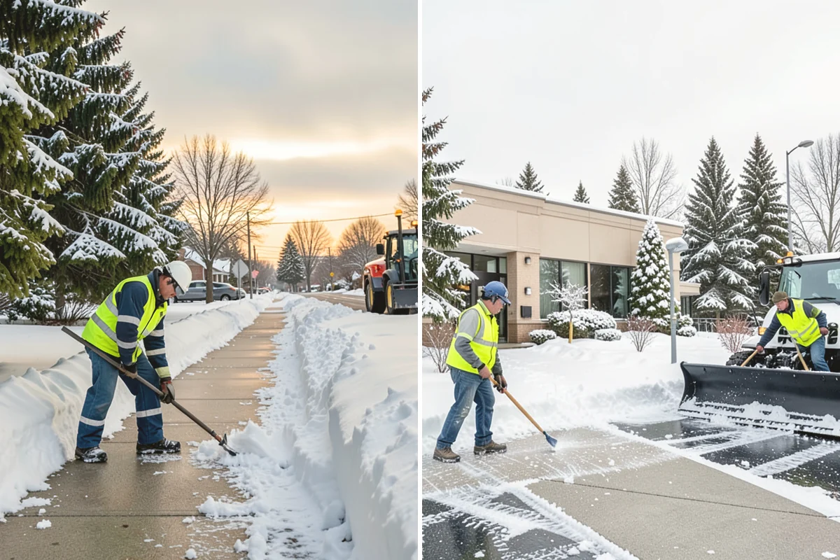 Stairs Deicing in Oak Harbor, Island County, WA - Inspect each tread and nosing for a refreeze glaze