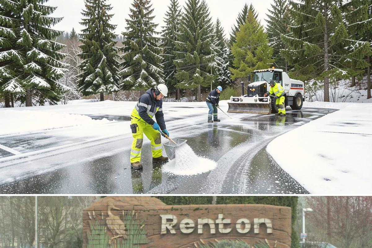 Stairs Deicing in Renton, King County, WA - Deice stairs immediately whenever freezing rain or overnight refreeze is expected, most likely December and January in the...