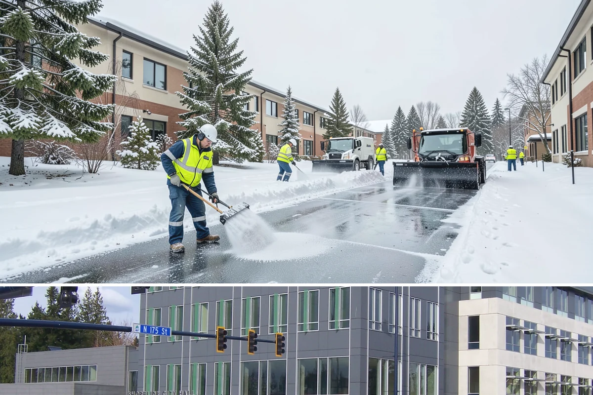 Stairs Deicing in Shoreline, King County, WA - Deice stairs immediately whenever freezing rain or overnight refreeze is expected, most likely December and January in the...