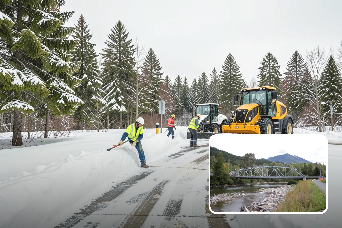 Stairs Deicing in Skykomish, King County, WA - Clears the invisible glaze that shoveling leaves behind