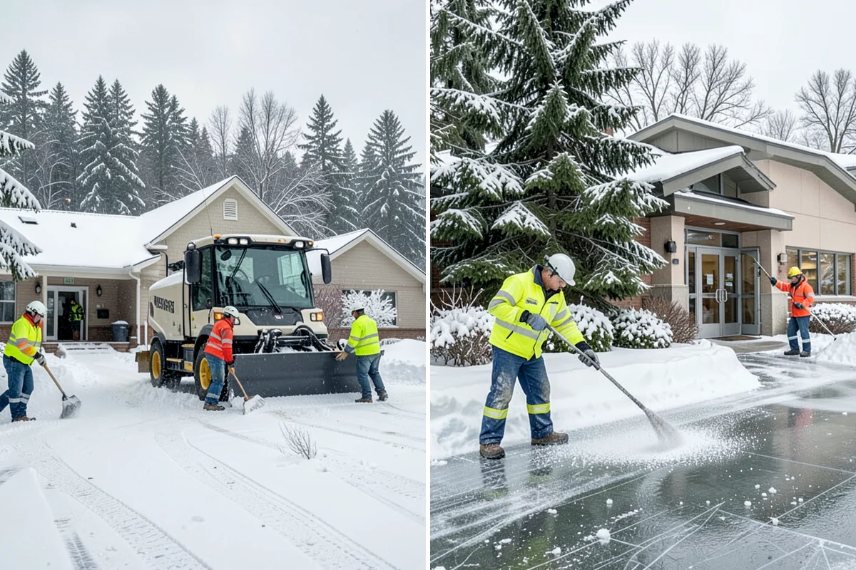 Stairs Deicing in Snoqualmie, King County, WA - Inspect each tread and nosing for a refreeze glaze