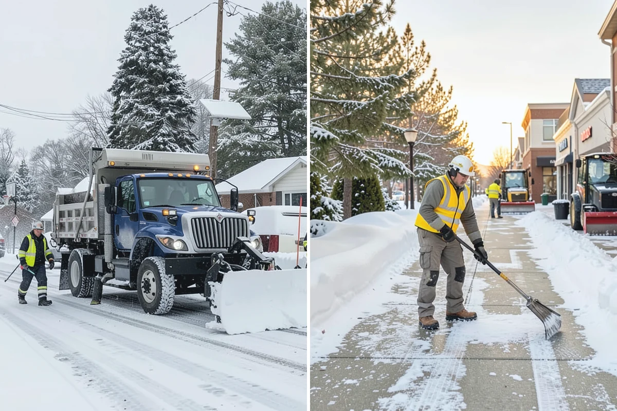Stairs Deicing in South Prairie, Pierce County, WA - Inspect each tread and nosing for a refreeze glaze