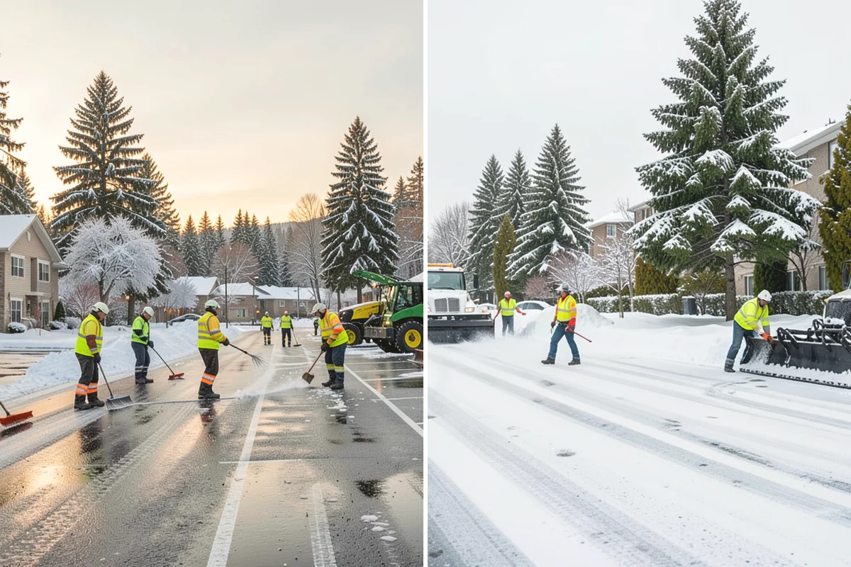 Stairs Deicing in Tacoma, Pierce County, WA - Inspect each tread and nosing for a refreeze glaze