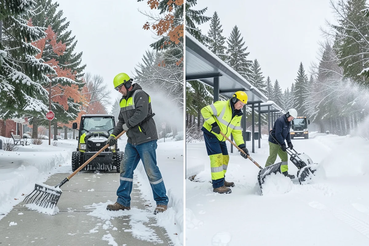 Stairs Deicing in Wilkeson, Pierce County, WA - Inspect each tread and nosing for a refreeze glaze