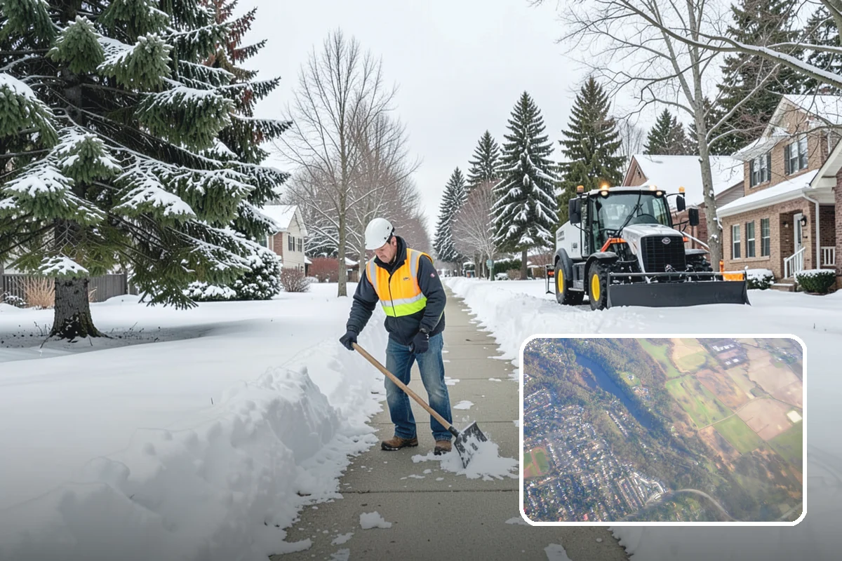 Stairs Snow Removal in Algona, King County, WA - Eliminates packed ice hidden in tread corners and nosings