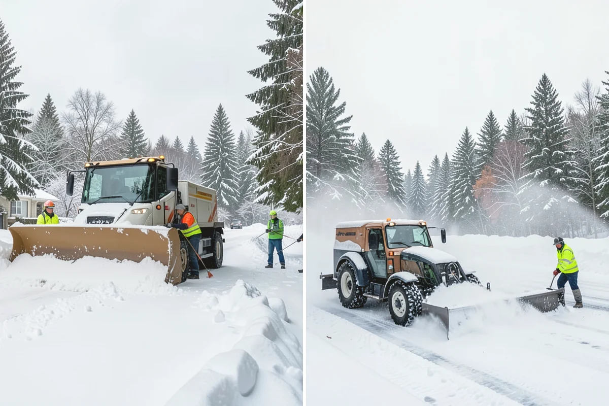 Stairs Snow Removal in Anacortes, Skagit County, WA - Clear each tread and riser down to the surface by hand