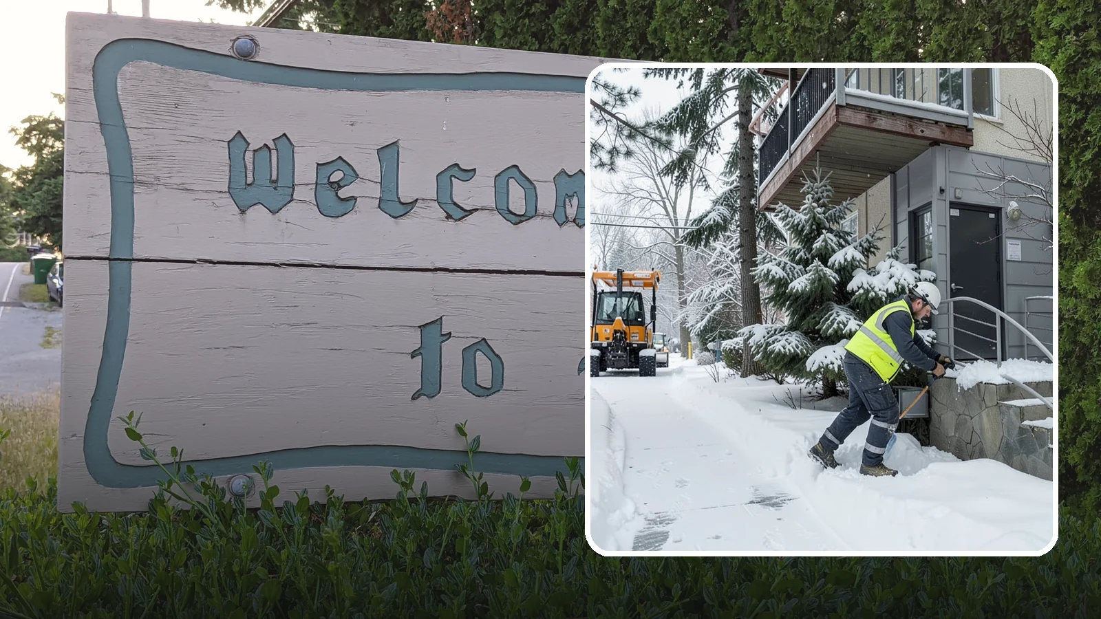 Stairs Snow Removal in Brier, Snohomish County, WA - Step-by-step clearing of exterior stairs where compacted snow and hidden ice create the highest slip risk on any property.