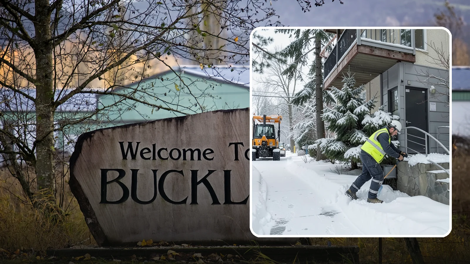 Stairs Snow Removal in Buckley, Pierce County, WA - Step-by-step clearing of exterior stairs where compacted snow and hidden ice create the highest slip risk on any property.