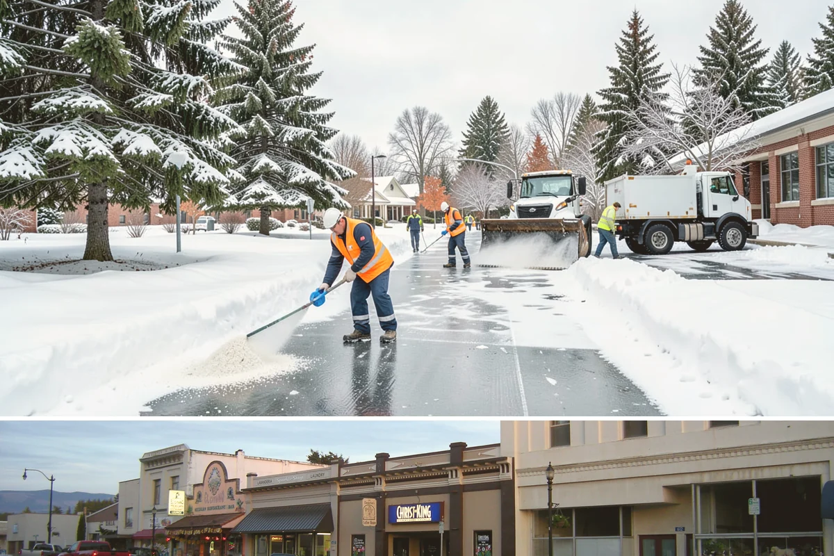 Stairs Snow Removal in Burlington, Skagit County, WA - Prioritize stair clearing at the leading edge of any snow or freezing-rain event, typically December through February in the...