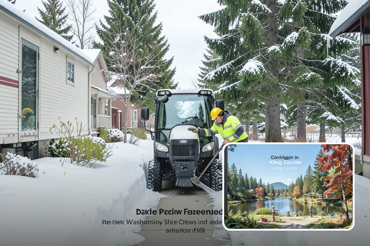 Stairs Snow Removal in Covington, King County, WA - Eliminates packed ice hidden in tread corners and nosings