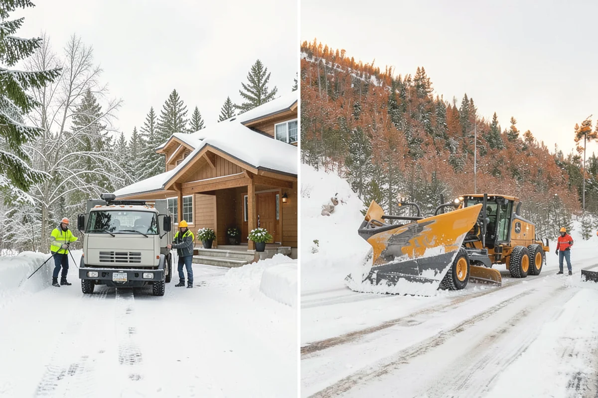 Stairs Snow Removal in Covington, King County, WA - Clear each tread and riser down to the surface by hand