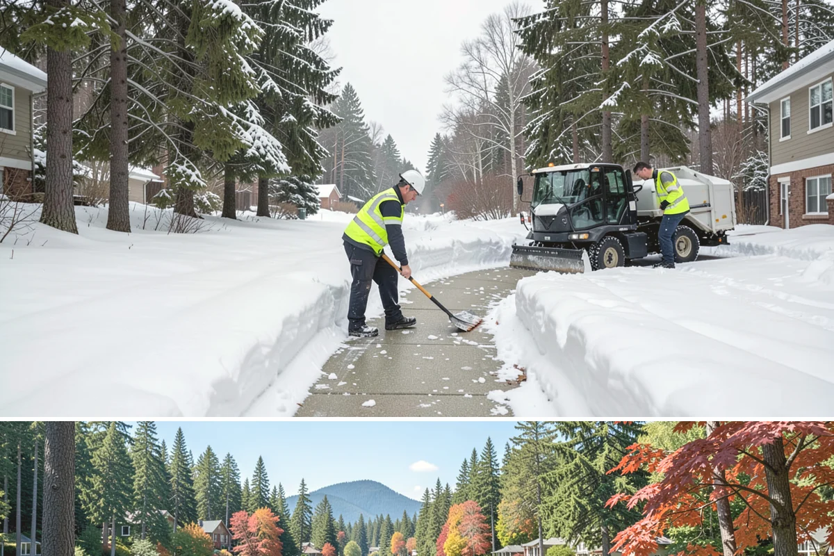 Stairs Snow Removal in Covington, King County, WA - Prioritize stair clearing at the leading edge of any snow or freezing-rain event, typically December through February in the...