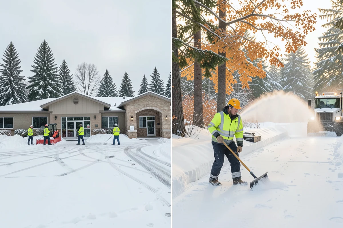 Stairs Snow Removal in Darrington, Snohomish County, WA - Clear each tread and riser down to the surface by hand