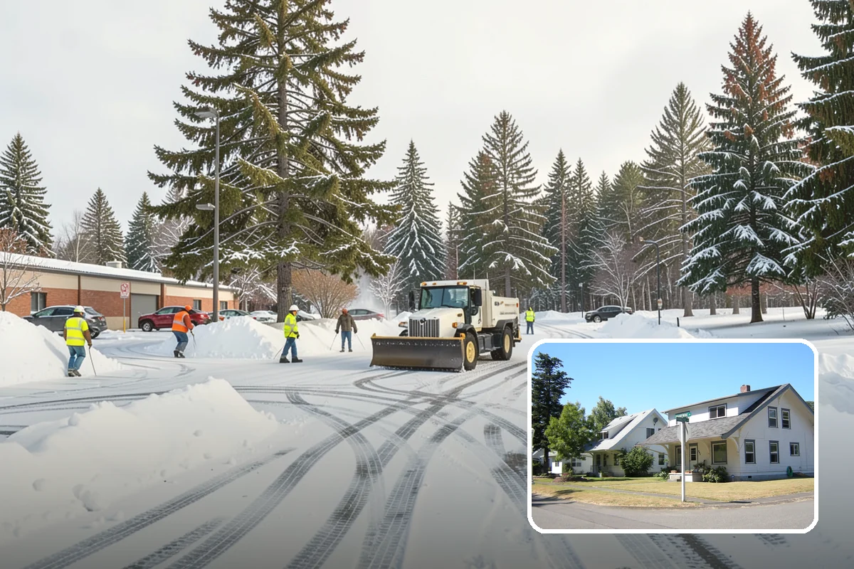 Stairs Snow Removal in DuPont, Pierce County, WA - Eliminates packed ice hidden in tread corners and nosings