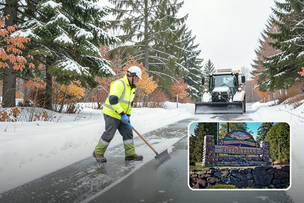 Stairs Snow Removal in Eatonville, Pierce County, WA - Eliminates packed ice hidden in tread corners and nosings