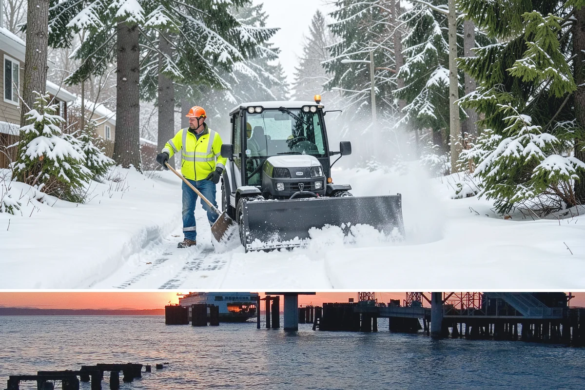 Stairs Snow Removal in Edmonds, Snohomish County, WA - Prioritize stair clearing at the leading edge of any snow or freezing-rain event, typically December through February in the...