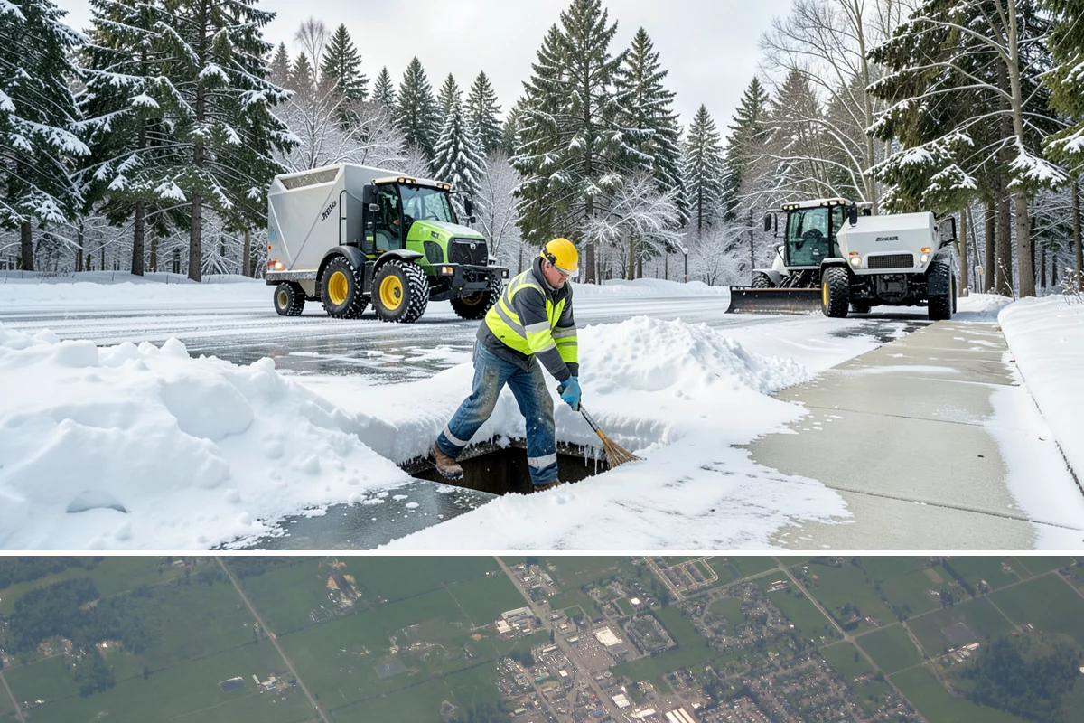 Stairs Snow Removal in Enumclaw, King County, WA - Prioritize stair clearing at the leading edge of any snow or freezing-rain event, typically December through February in the...