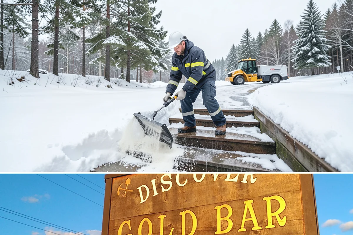 Stairs Snow Removal in Gold Bar, Snohomish County, WA - Prioritize stair clearing at the leading edge of any snow or freezing-rain event, typically December through February in the...