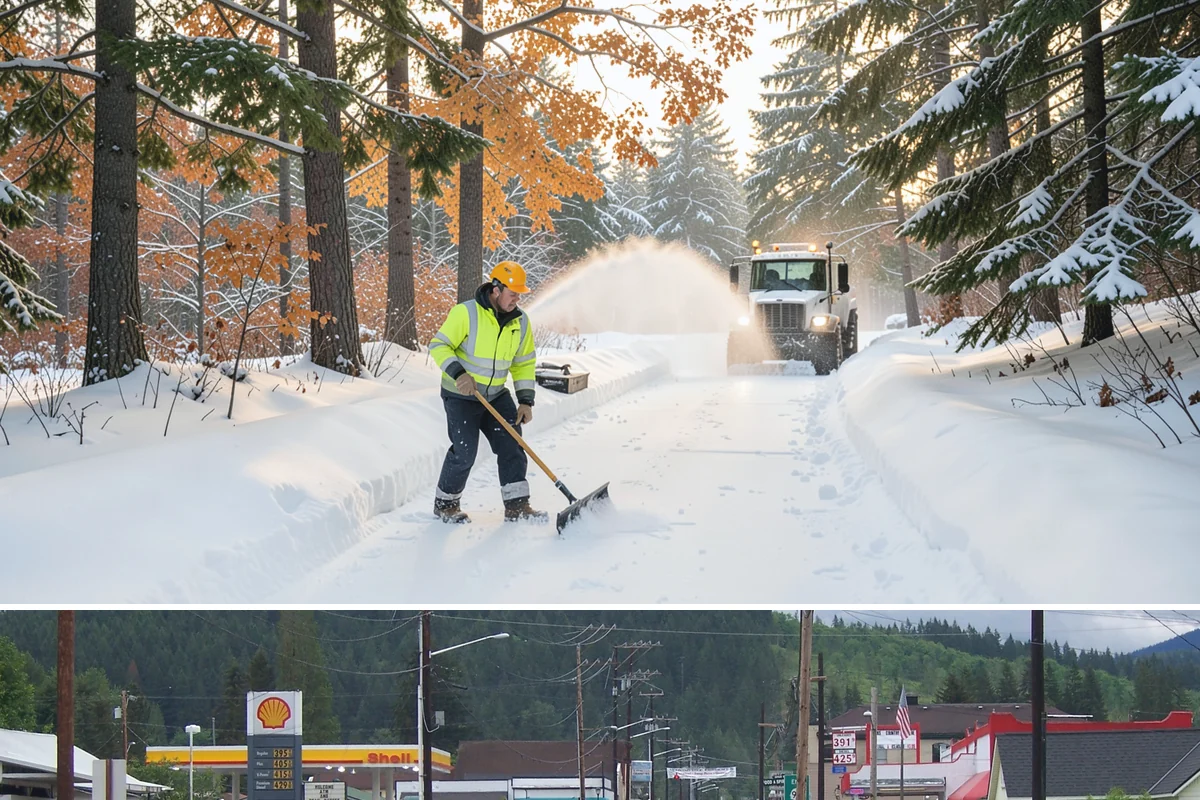 Stairs Snow Removal in Granite Falls, Snohomish County, WA - Prioritize stair clearing at the leading edge of any snow or freezing-rain event, typically December through February in the...