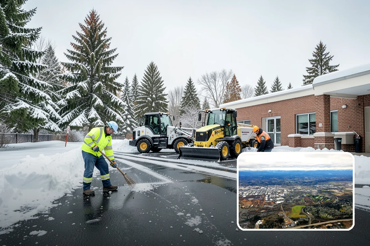 Stairs Snow Removal in Kent, King County, WA - Eliminates packed ice hidden in tread corners and nosings