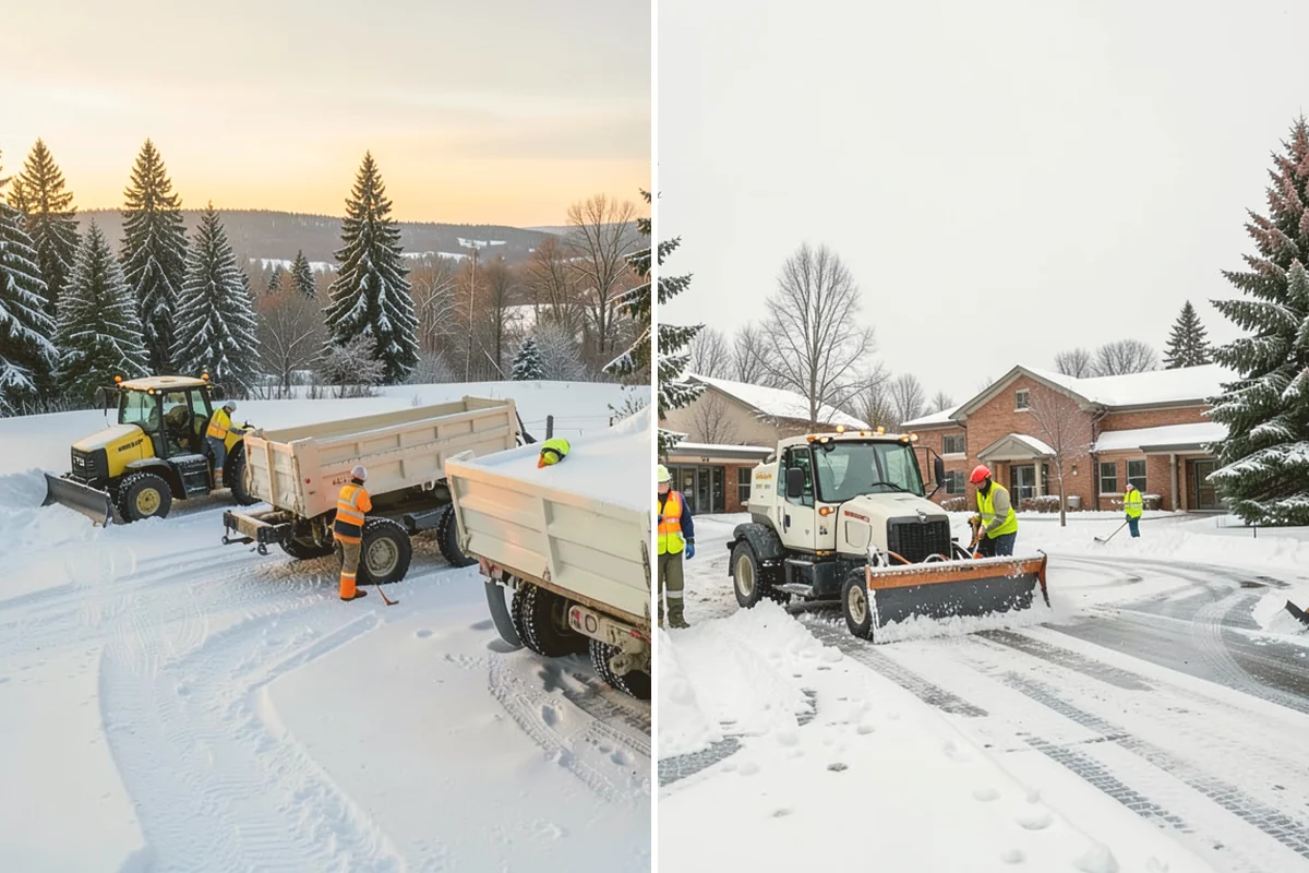 Stairs Snow Removal in Kent, King County, WA - Clear each tread and riser down to the surface by hand