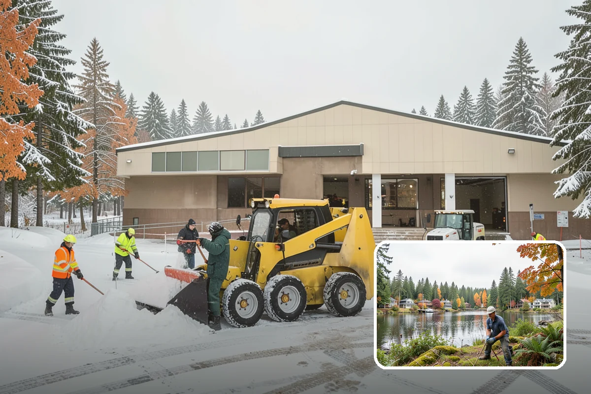 Stairs Snow Removal in La Conner, Skagit County, WA - Eliminates packed ice hidden in tread corners and nosings