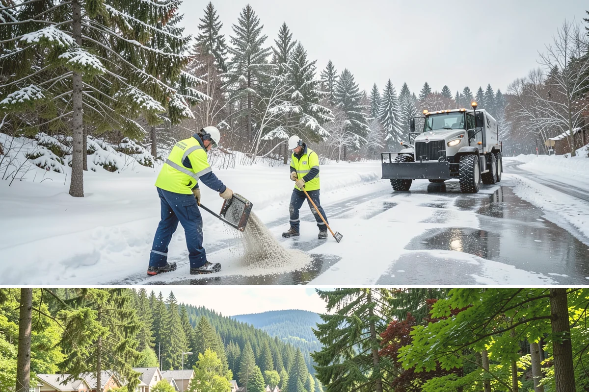 Stairs Snow Removal in Lake Forest Park, King County, WA - Prioritize stair clearing at the leading edge of any snow or freezing-rain event, typically December through February in the...