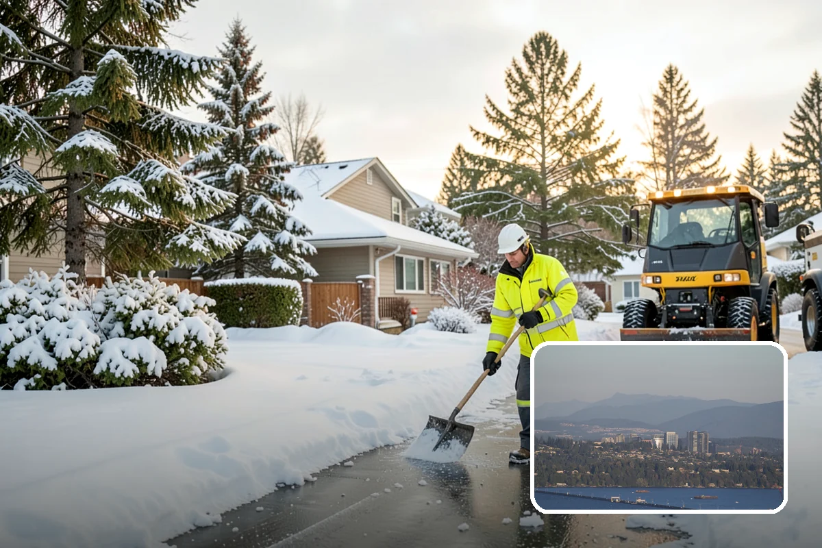 Stairs Snow Removal in Medina, King County, WA - Eliminates packed ice hidden in tread corners and nosings