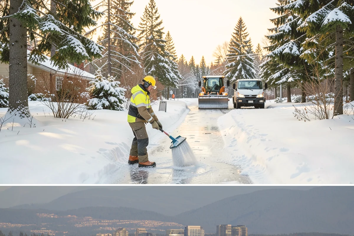 Stairs Snow Removal in Medina, King County, WA - Prioritize stair clearing at the leading edge of any snow or freezing-rain event, typically December through February in the...