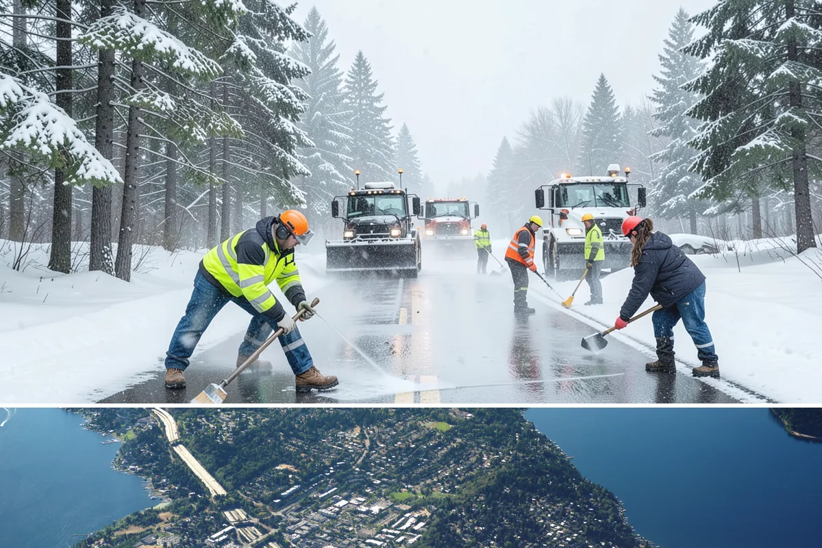 Stairs Snow Removal in Mercer Island, King County, WA - Prioritize stair clearing at the leading edge of any snow or freezing-rain event, typically December through February in the...