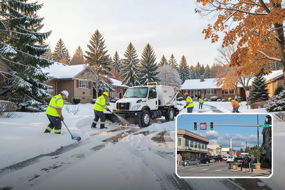 Stairs Snow Removal in Monroe, Snohomish County, WA - Eliminates packed ice hidden in tread corners and nosings