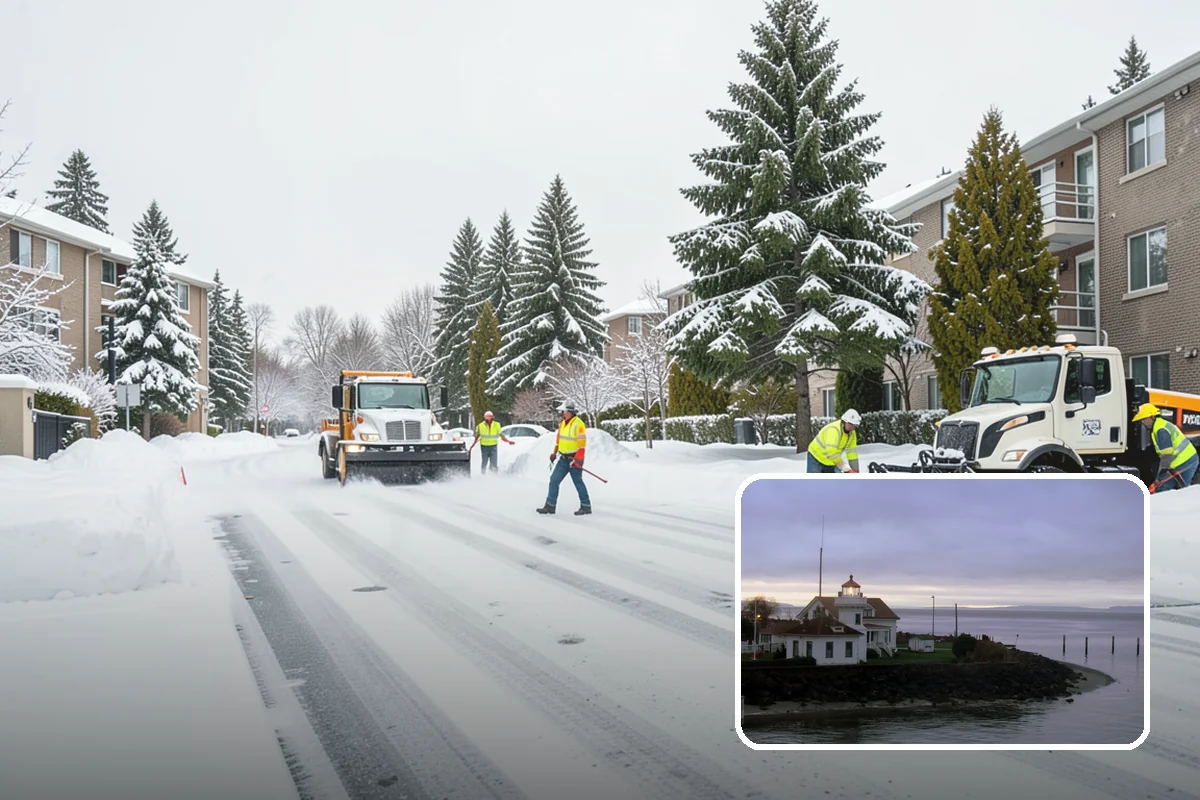 Stairs Snow Removal in Mukilteo, Snohomish County, WA - Eliminates packed ice hidden in tread corners and nosings