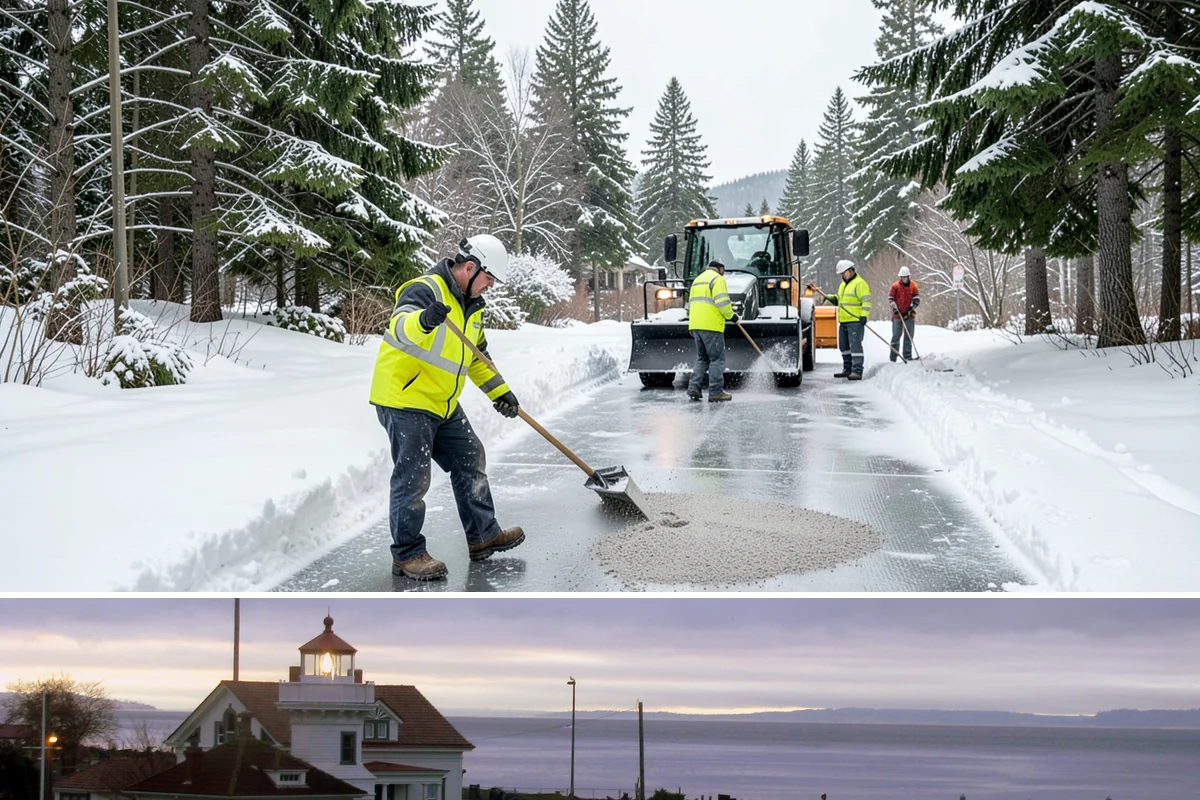 Stairs Snow Removal in Mukilteo, Snohomish County, WA - Prioritize stair clearing at the leading edge of any snow or freezing-rain event, typically December through February in the...