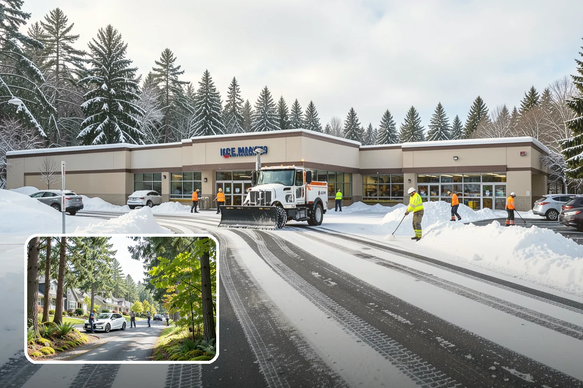 Stairs Snow Removal in Normandy Park, King County, WA - Eliminates packed ice hidden in tread corners and nosings